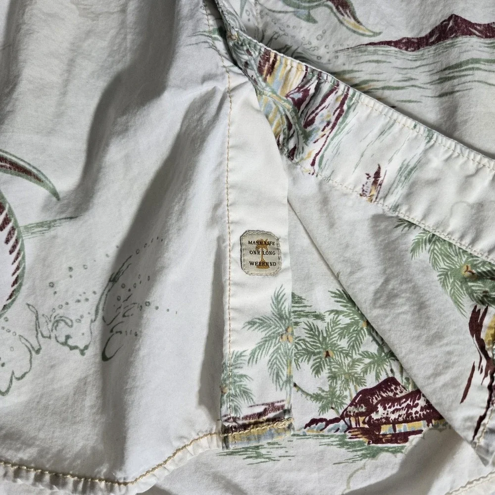 Tommy Bahama Jeans Marlin/island ShortSleeve Button Down Hawaiian Shirt Size XXL